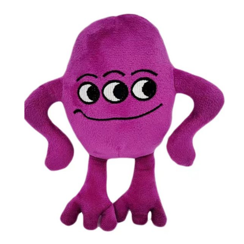 Purple Three-Eye Monster Plush Garten of Banban Toy